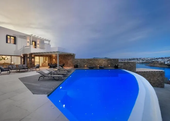 Villa Luxury Mykonos In The Ornos Korfos *